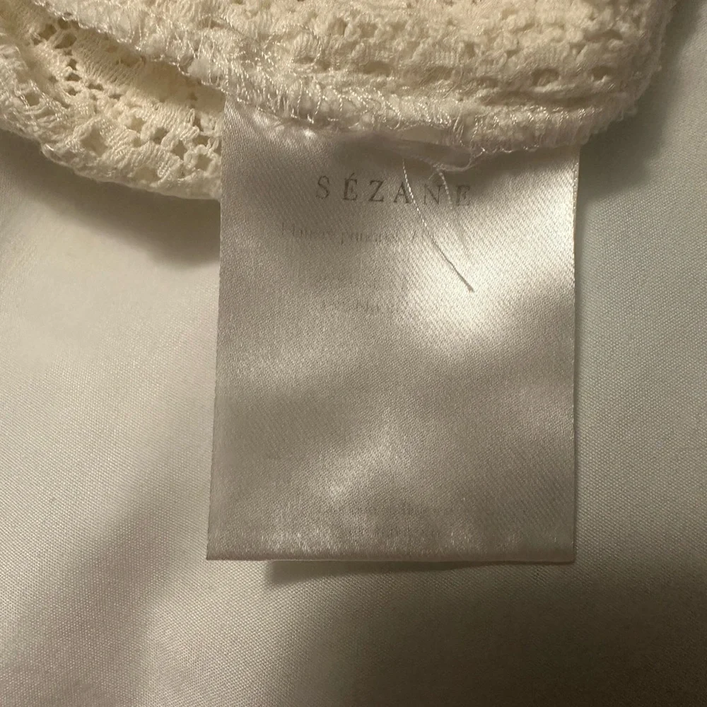 Sezane Cream Lace Top - Picture 7 of 7